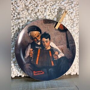 Norman Rockwell Decorative Plate The Music Maker